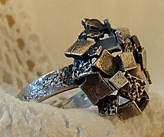 IPARMŰVÉSZ EZÜST GYÜRŰ EGYEDI ÉKSZER