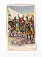 KV:47 Antik Karácsonyi vallásos képeslap "Postatiszta"
