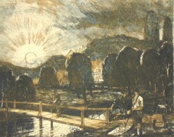 (K) Lukovszky László (1922-1981) : Alkonyat