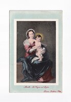 KV:46 Antik Karácsonyi vallásos képeslap "Postatiszta"