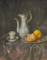 (N) Olvashatatlan jelzés (20.sz 1.fele) : Narancsos csendélet