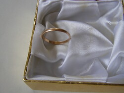 FÉRFI ARANY KARIKAGYŰRŰ, sima, vékony