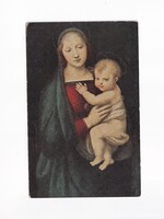 KV:46 Antik Karácsonyi vallásos képeslap "Postatiszta"