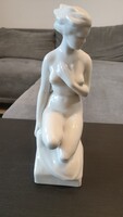 Porcelán női akt, 30cm magas