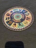 Görög zodiákus réz dísztányér