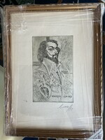 Kass János Orvosportrék (12 rézkarcból álló sorozat)