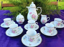 Hollóházi Hajnalka kávéskészlet