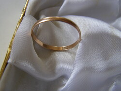 FÉRFI ARANY KARIKAGYŰRŰ, sima, vékony