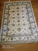 Beluchi szőnyeg, kézi készítésű, selyem, 160X230 fekete mintás