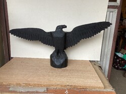 Nagyméretű fa sas szobor