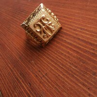 14 karátos arany pecsét gyűrű 11.4 gr, 27000/gr