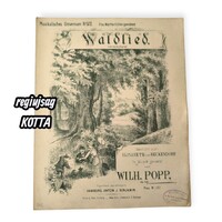 Waldlied – eredeti régi kottakiadás