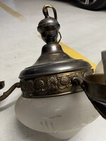 Antik 3 karú bronz csillár