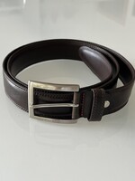 Sötétbarna férfi bőröv, Pierre Cardin márka, 115-ös méret