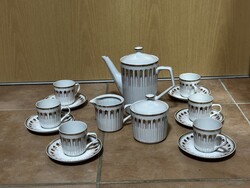 Hollóházi hat személyes kávés készlet