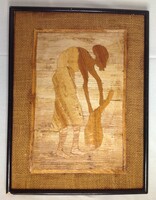 AFRIKAI BANÁNLEVÉL-KÉP   -   KENYAI ZULU ROST KOLLÁZS