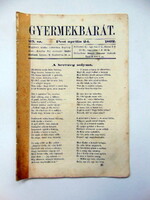 1862 április 24  /  Gyermekbarát  /  RÉGI EREDETI ÚJSÁG Ssz.: 506
