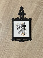 Kovácsoltvas edény alátét