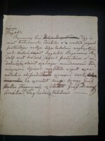 1820-as évek, magyar nyelvű jogi feljegyzés, kézirat