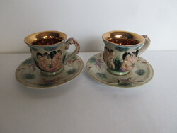 2 DB JELZETT CAPODIMONTE TEÁS CSÉSZE ALÁTÉTTEL EGYÜTT. ALKUKÉPES!