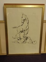 Szalay Lajos szitanyomat/szignált