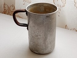 Mérőpohár alumínium 1 liter - mércés régi mérőedény mérő pohár