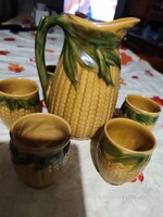 Kukorica kancsó és pohár készlet