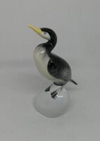 Hollóházi porcelán kormorán madár!