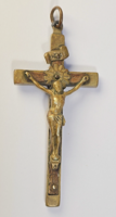 Vintage/régi katolikus zarándok kereszt / feszület
