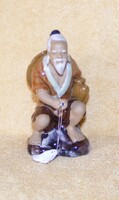 Kínai porcelán halász figura, dísztárgy