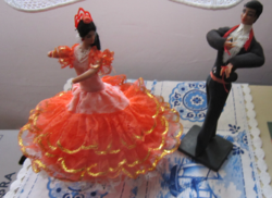 Vintage flamenco táncos pár