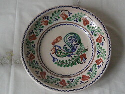 Mónus Ferenc, nagyobb méretű kakasos Hódmezővásárhelyi kerámia falitányér