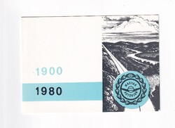 B:173 Újévi üdvözlő Reklám képeslap "MAGYAR AUTÓKLUB 1980"