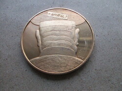 Fritz Mihály Béke Veletek - Tovarisi konyec aranyozott plakett