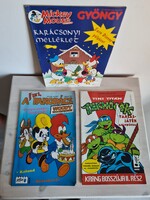 3 dbos képregény csomag Mickey Mouse Tini Titán Teknősök Furi a fakopács