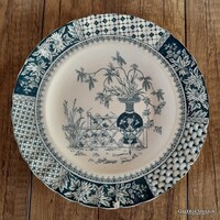 Antik Fischer Ignác fajansz tányér