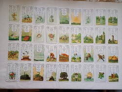 Lenormand kártya pakli 36 lap - Jóskártya Jövendőmondó - Német utasítás Time Life Bücher különkiadás