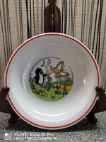 Zsolnay kisvakond mese tányér gyerektányér