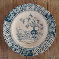 Antik Fischer Ignác fajansz tányér