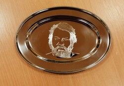 Hollóházi silver tray