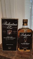 Ballantine's  12 Years Old Whisky Whiskey – 1980-as évek – Gyűjtői darab, dobozzal Ballantines