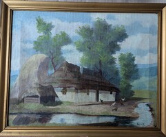 Barsi B. Jelzéssel 63*49, olaj, vászon festmény