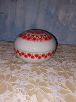 Retro Alföldi pirpos, porcelán Gabriella mintás bonbonier, nagyobb méret