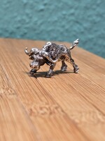 Ezüst miniatűr bivaly