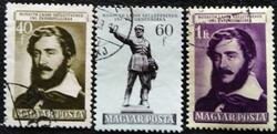PS1325-7 / Magyarország 1952 Kossuth Lajos II. bélyegsor pecsételt