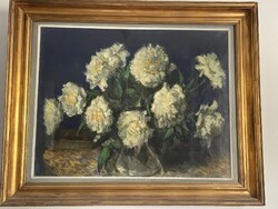 Boldizsár István virág csendélet