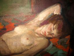 CSODÁS EREDETI ŐSZ DÉNES / 1915-1980 / FESTMÉNY: ALVÓ  AKT