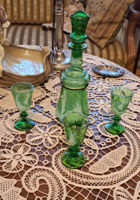 Mary Gregory likörös készlet