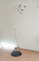 Space-age/pop-art/posztmodern szputnyik design álló fogas 1980s