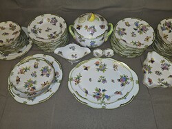 Herendi Viktória VBO mintás 12 személyes étkészlet és 12 személyes süteményes készlet